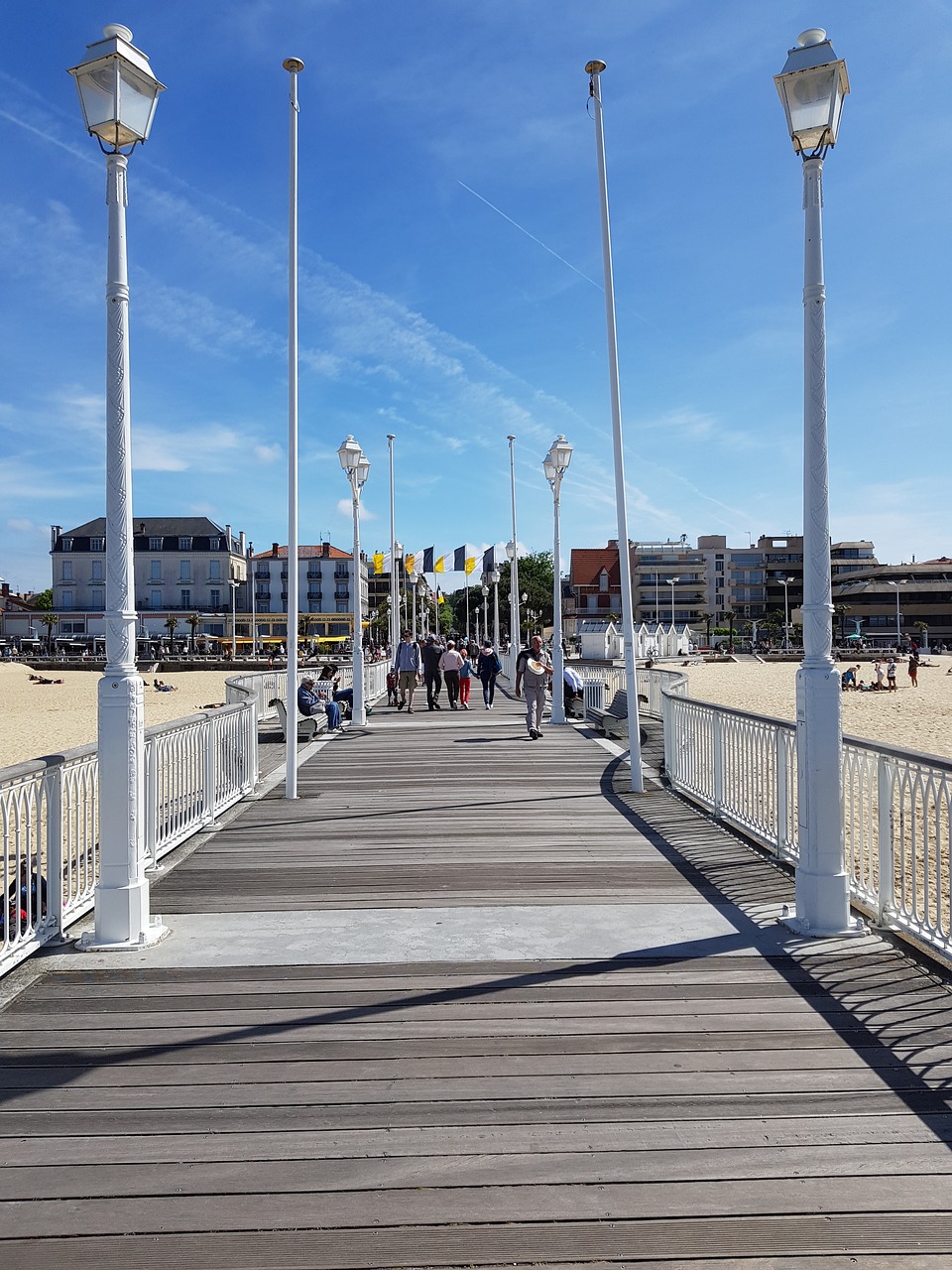 Photo de la jetée d'Arcachon.